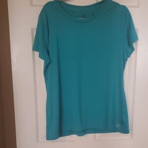 Teal Short Sleeve Women's Top
